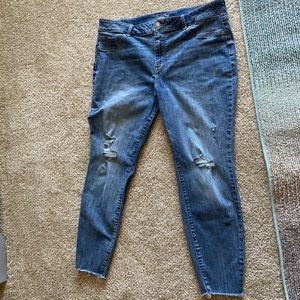 Maurices High Waisted Distressed Jeans